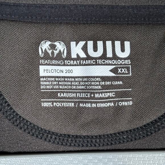KUIU Peloton 200 ¼ Zip Hooded Pullover XXL Gunmetal (Olive Gray Tone) - Picture 6 of 8